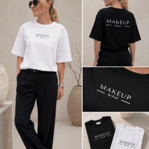 T-SHIRT MAKEUP ARTIST - S/M, Czarny